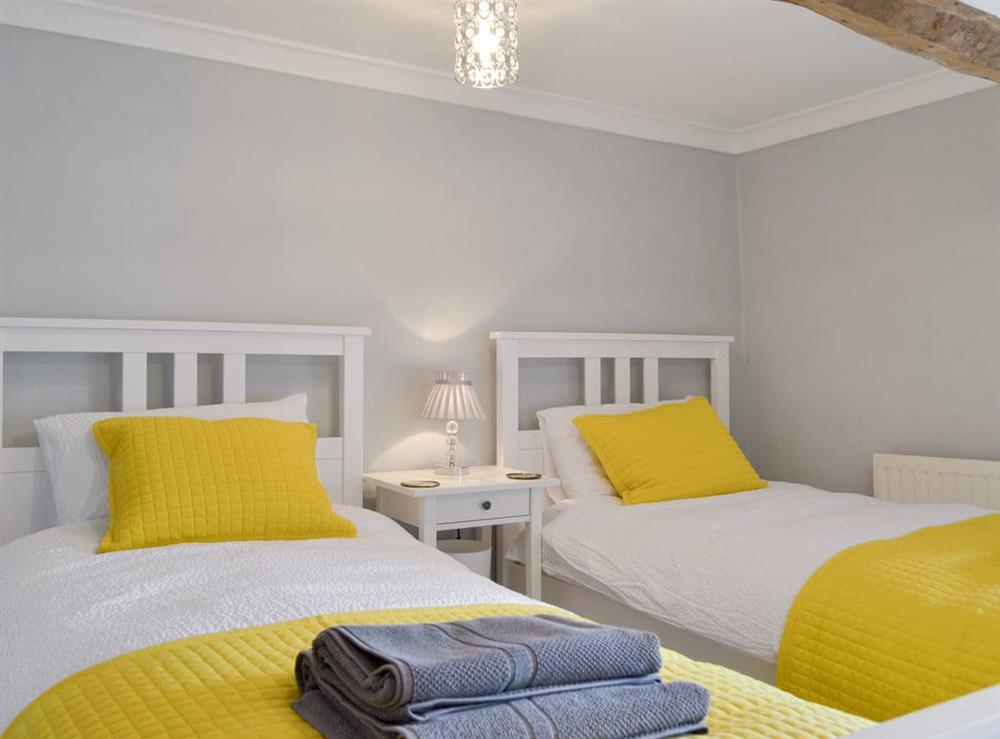Comfortable twin bedroom at Townend Cottage in Soulby, near Kirkby Stephen, Cumbria