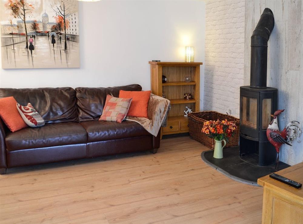 Living room with wood burner (photo 2) at Townend Cottage in Wiggonby, near Carlisle, Cumbria
