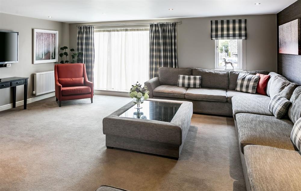 First floor:  Large open plan living room leading off kitchen/dining area at Townhouse No. 7, Burneside, near Kendal