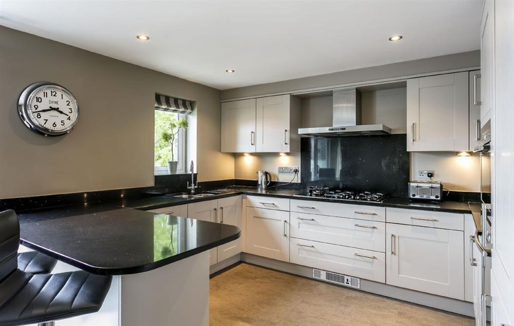 First floor:  Spacious contemporary kitchen/dining area at Townhouse No. 7, Burneside, near Kendal