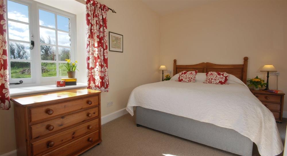The bedroom at Townplace in Helston, Cornwall