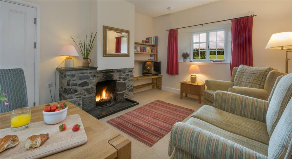 The sitting room at Townplace in Helston, Cornwall