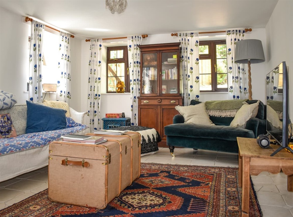 Living area at Townwood House in Tiverton, Devon