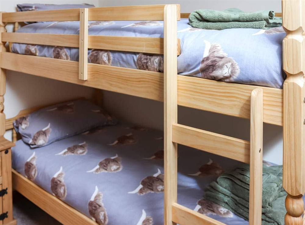 Bunk bedroom at Towy Cottage in Talley, near Llandeilo, Dyfed