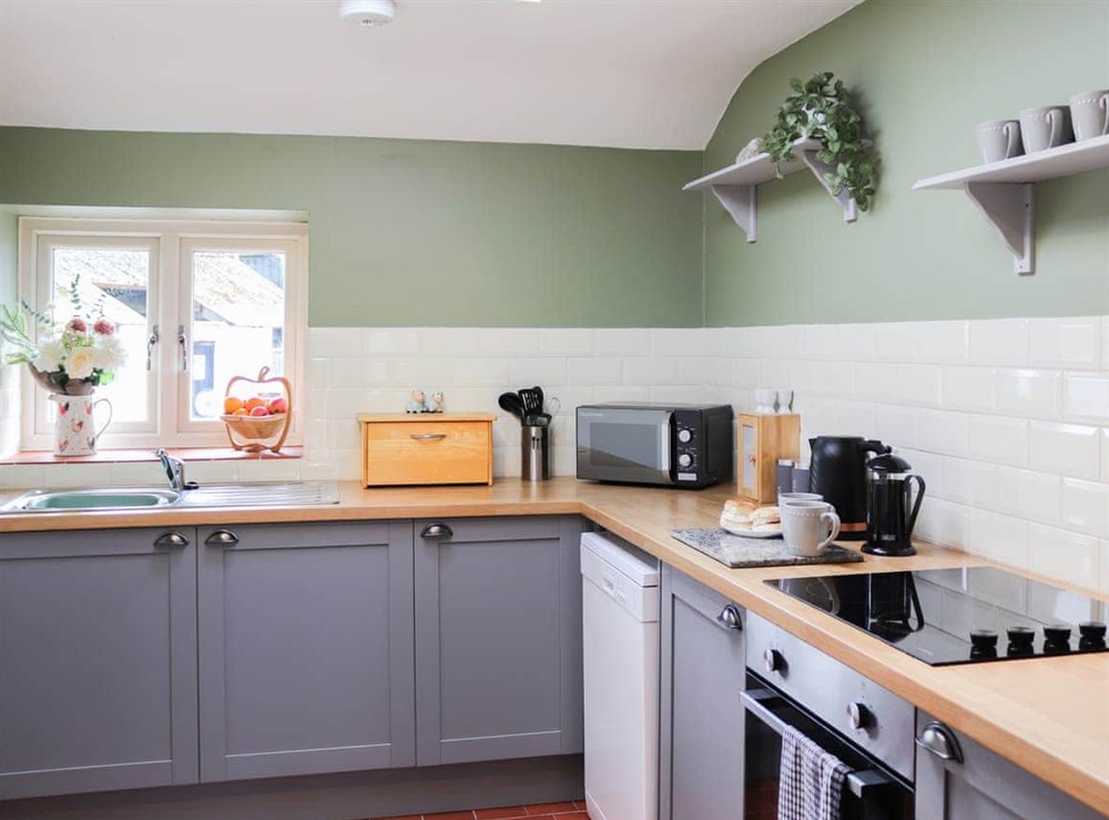 Kitchen at Towy Cottage in Talley, near Llandeilo, Dyfed