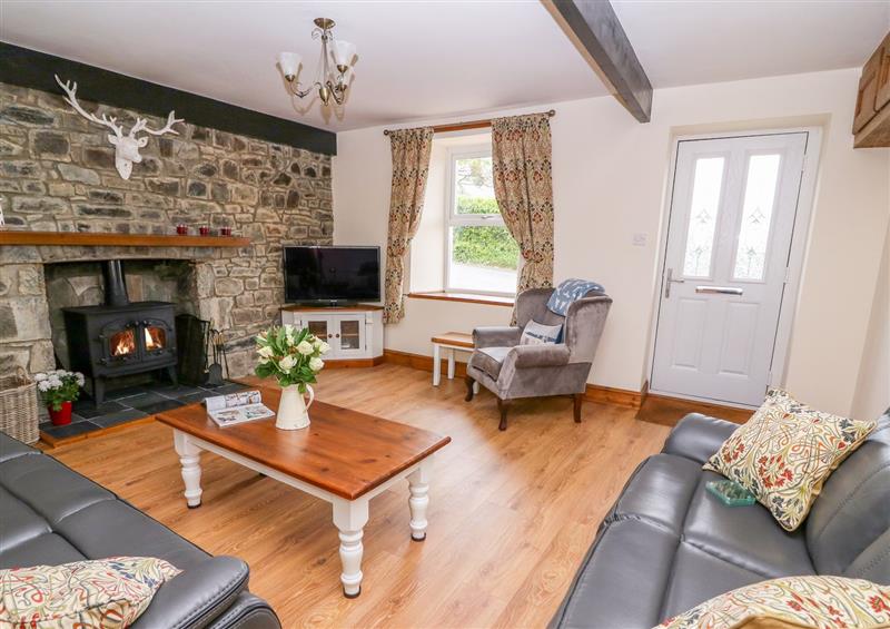 Relax in the living area at Towyn Hall, New Quay