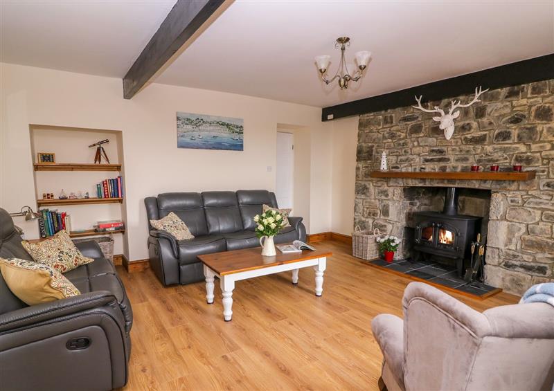 The living room at Towyn Hall, New Quay