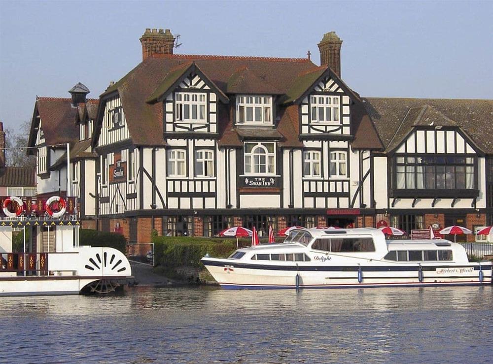 Historic local riverside architecture at Tracara in Horning, Norfolk