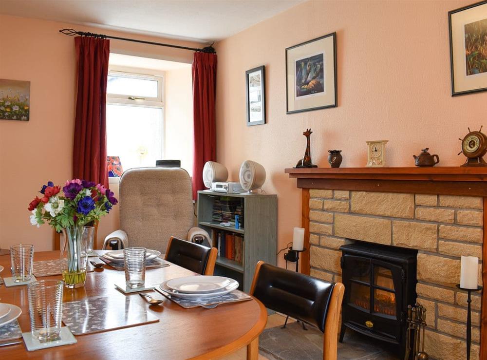Dining room at Tradewinds in Portknockie, near Buckie, Moray, Banffshire