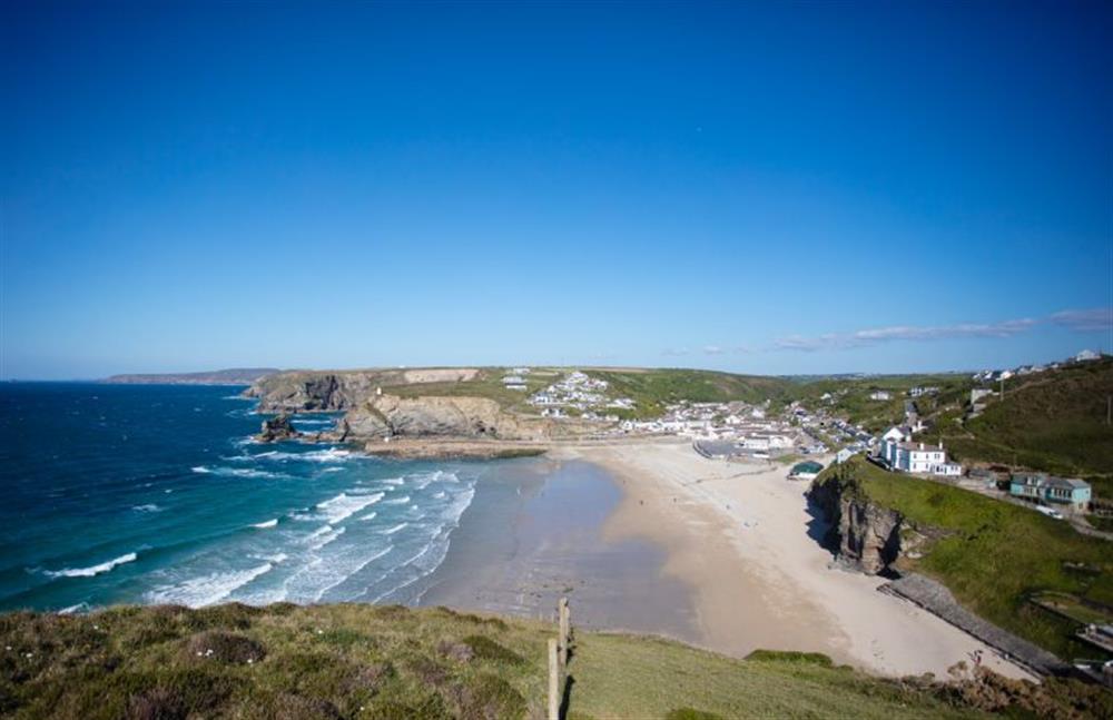 Portreath Beach has access to the SW Coast Path on either side of the beach at Tralee, Portreath