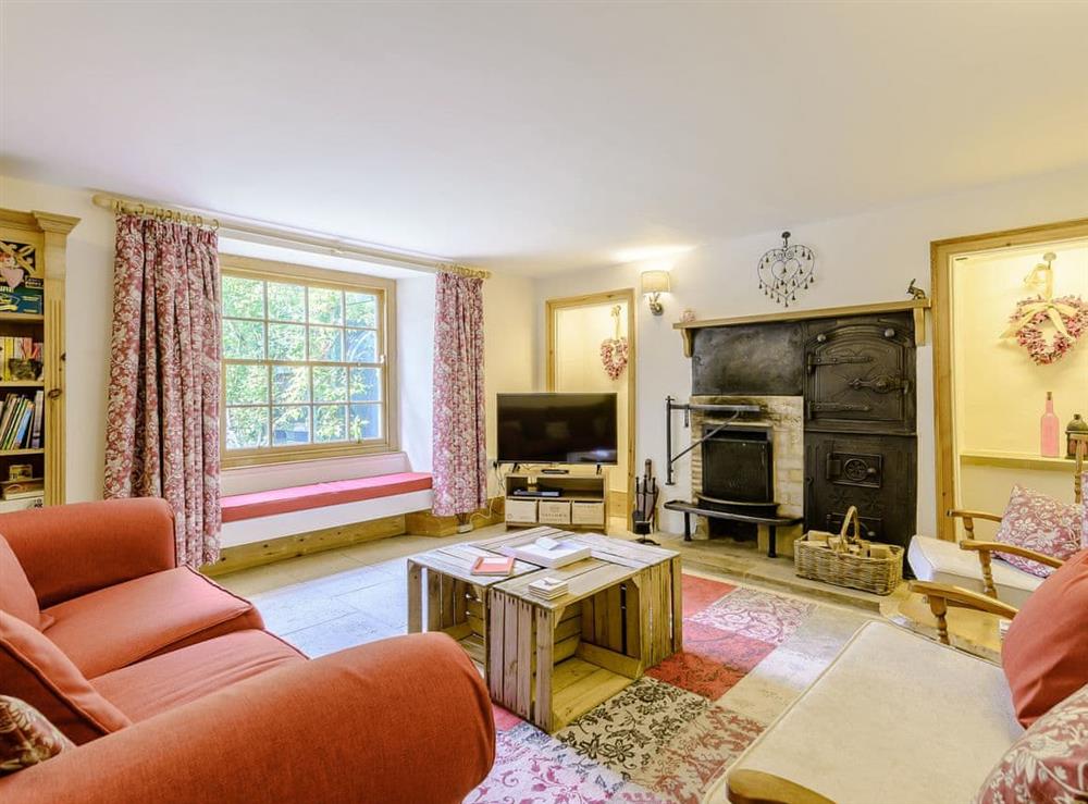Living room at Tranmire Cottage in Lastingham, North Yorkshire