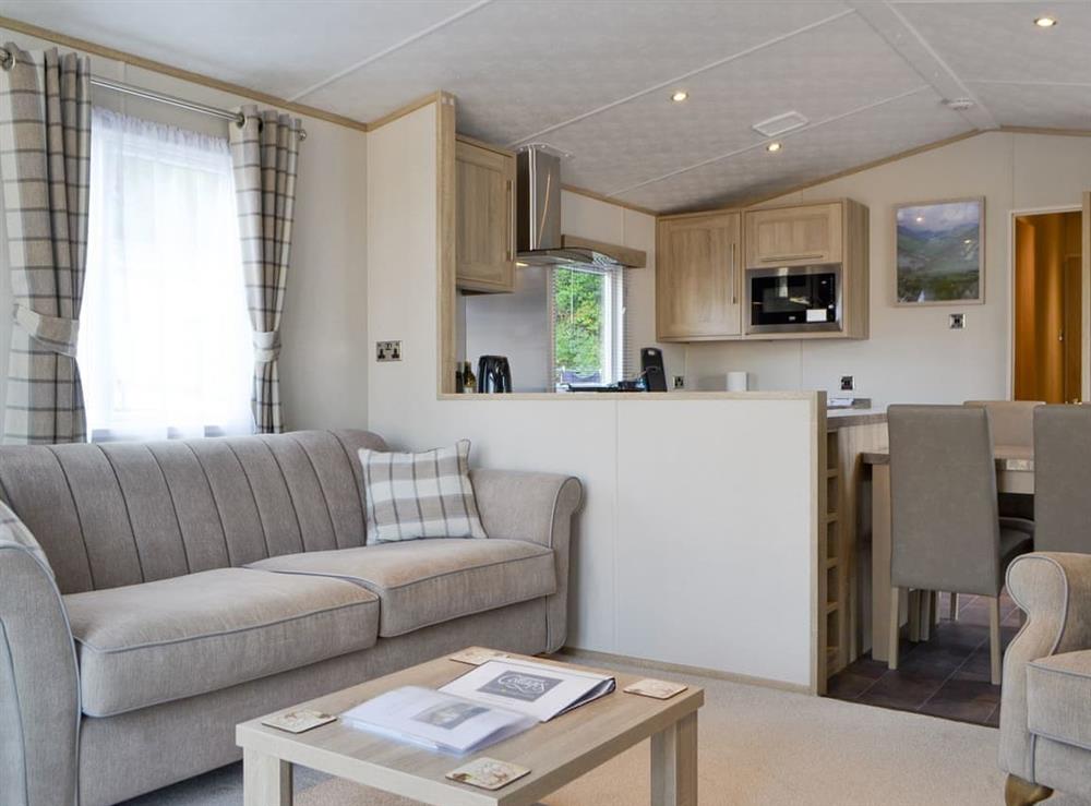 Open plan living space at Tranquility in Brigham, Cockermouth, Cumbria
