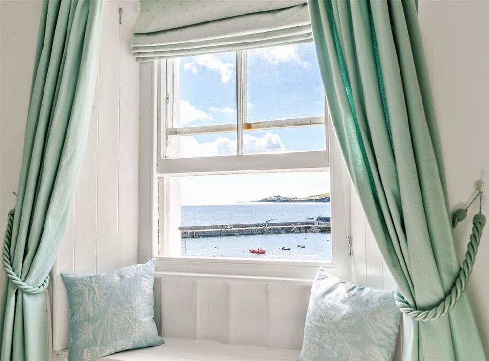 Fabulous sea view from the bedroom at Tranquility in Mevagissey, Cornwall