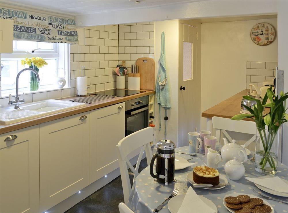 Kitchen/diner at Tranquility in Mevagissey, Cornwall