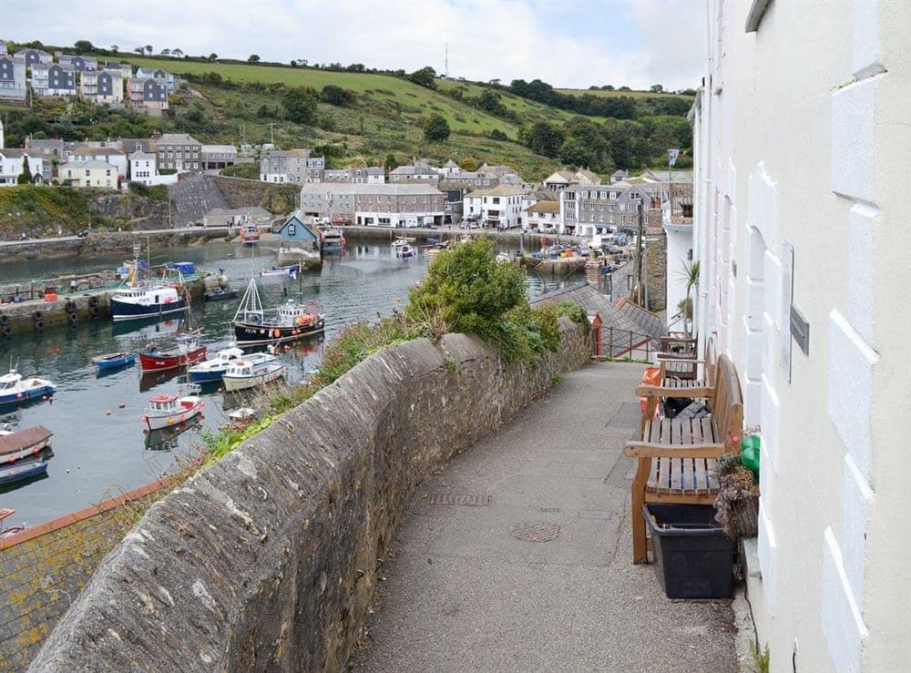 Wonderful view from the property looking over the harbour at Tranquility in Mevagissey, Cornwall