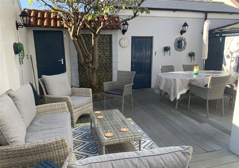 The patio at Tranquility, Portrush