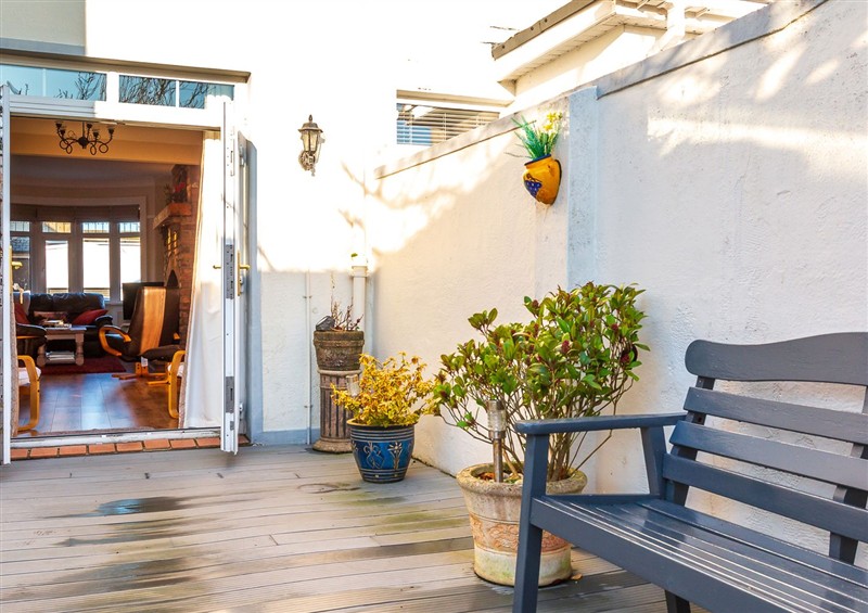 This is the patio at Tranquility, Portrush