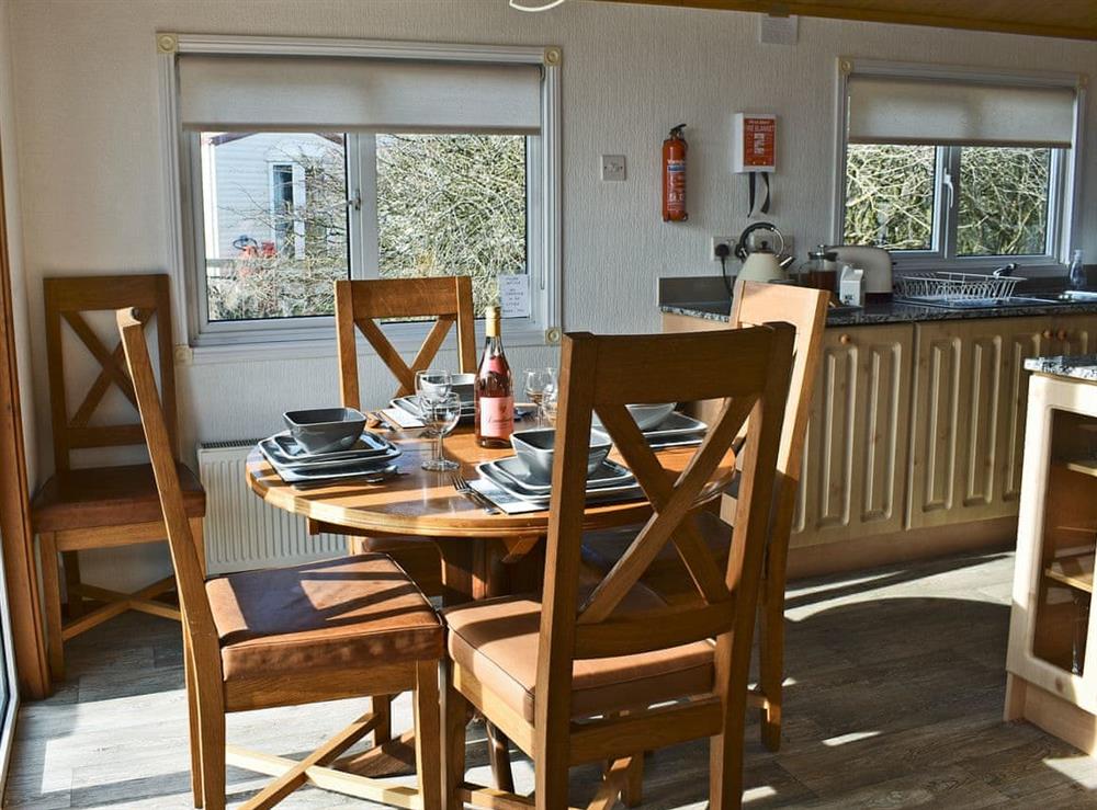 Attractive dining area at Tranquillity in Haverigg, near Millom, Cumbria