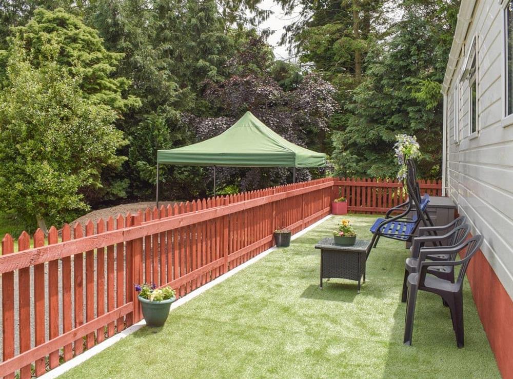 Outdoor area at Tranquillity Lodge in Ayr, Ayrshire