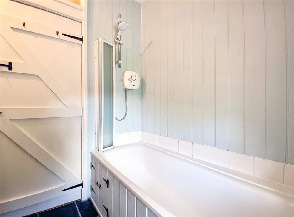 Bathroom at Trapps Cottage in Haxton, Wiltshire