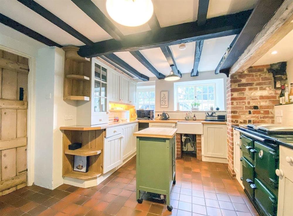 Kitchen at Trapps Cottage in Haxton, Wiltshire