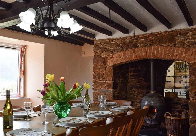 The dining room at Travellers Rest, Timberscombe