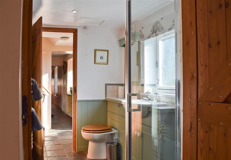 This is the bathroom at Travellers Rest, Timberscombe