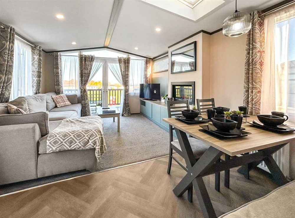 Open plan living space at Trc Holidays in st.andrews, Fife