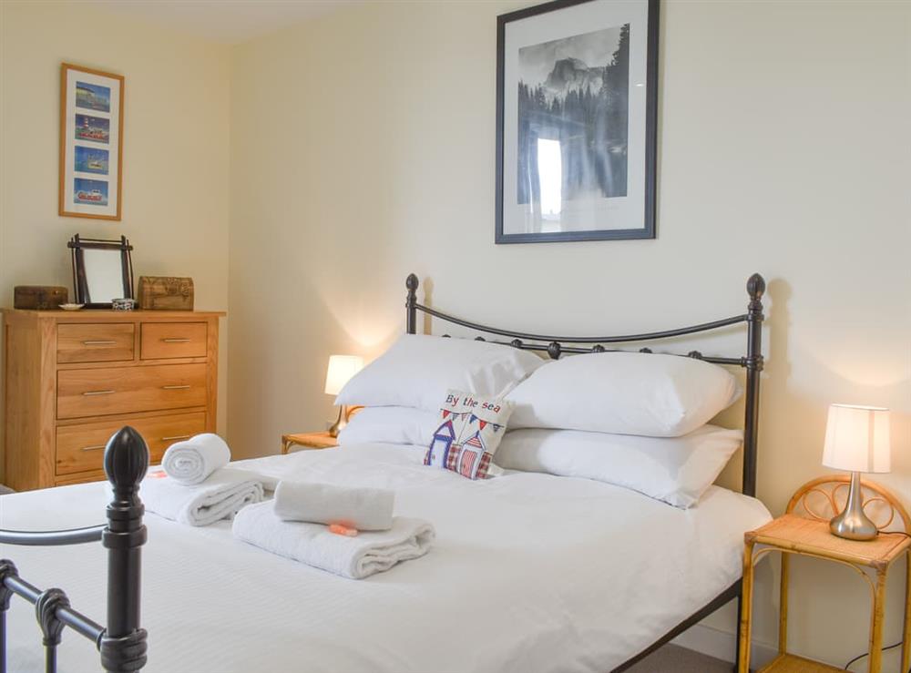 Double bedroom at Tre Lowen in Newquay, Cornwall