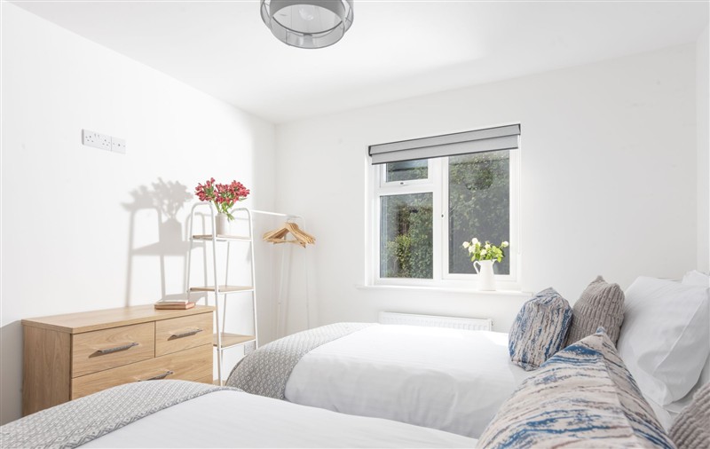 One of the bedrooms at Tre Lowen, Cornwall