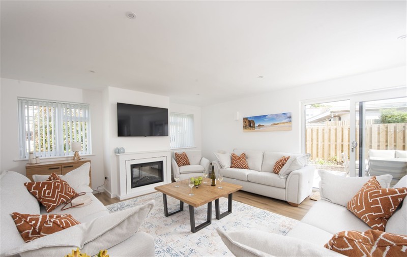 Relax in the living area at Tre Lowen, Cornwall