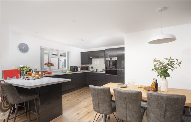 The kitchen at Tre Lowen, Cornwall