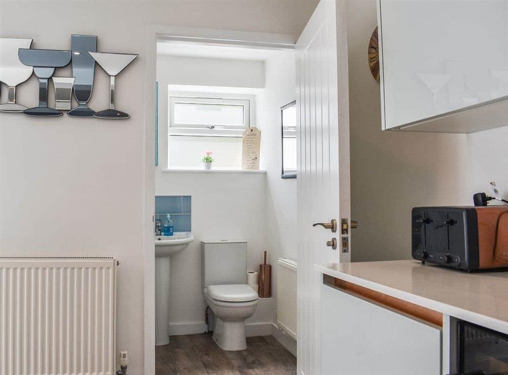 Bathroom at Trebarber Cottage in Newquay, Cornwall