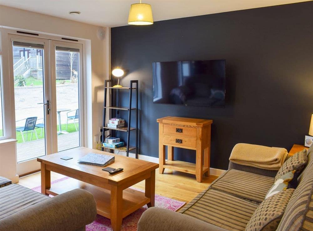 Living area at Trebisken in Pothtowan, Cornwall
