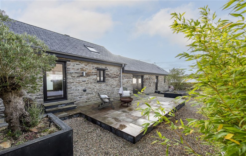 Outside at Trebyre, Cornwall