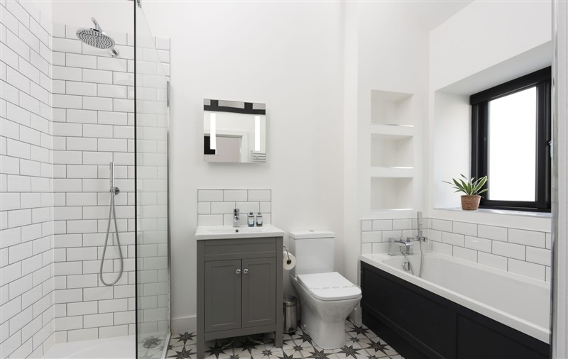 The bathroom at Trebyre, Cornwall