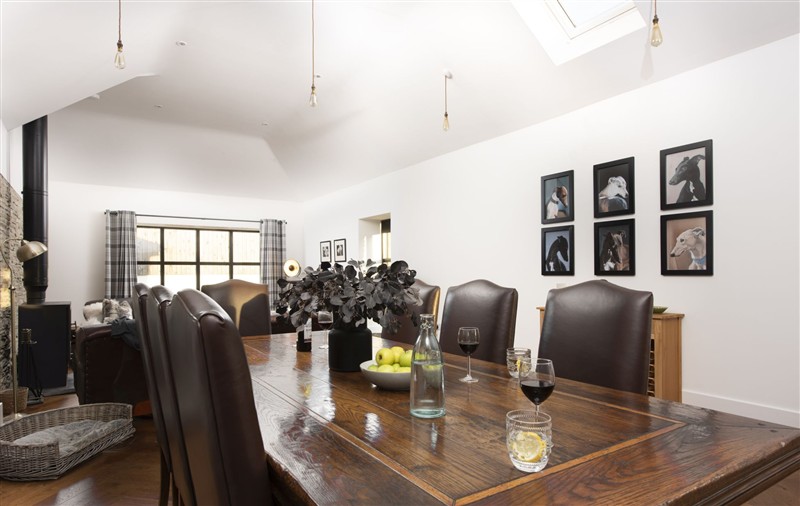 The dining room at Trebyre, Cornwall