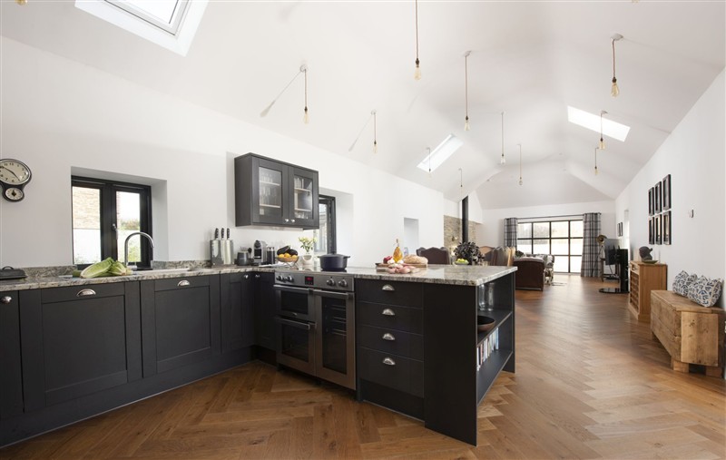 This is the kitchen at Trebyre, Cornwall