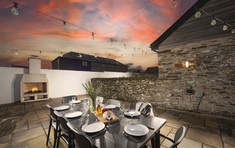 This is the setting of Trebyre at Trebyre, Cornwall