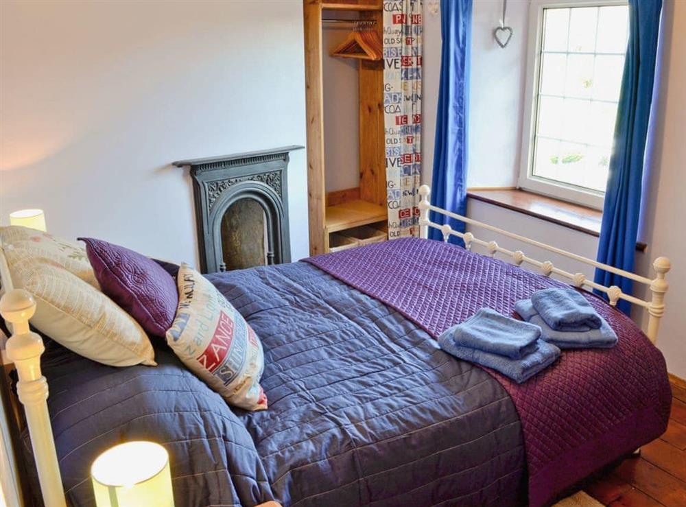 Double bedroom at Trecarne Cottage in St Cleer, near Liskeard, Cornwall