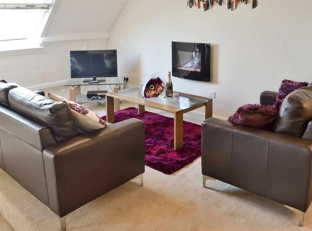 Living room at Trecco in Criccieth, Gwynedd