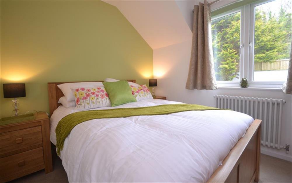Bedroom 2 with double bed at Tredarloe in Salcombe