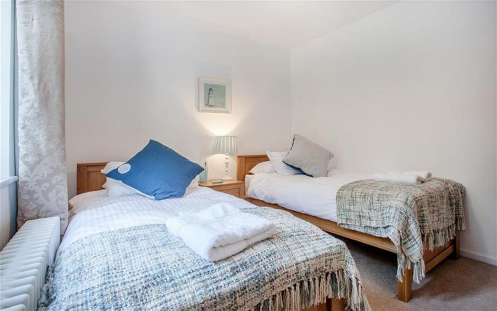 Bedroom 4 with twin beds.  at Tredarloe in Salcombe