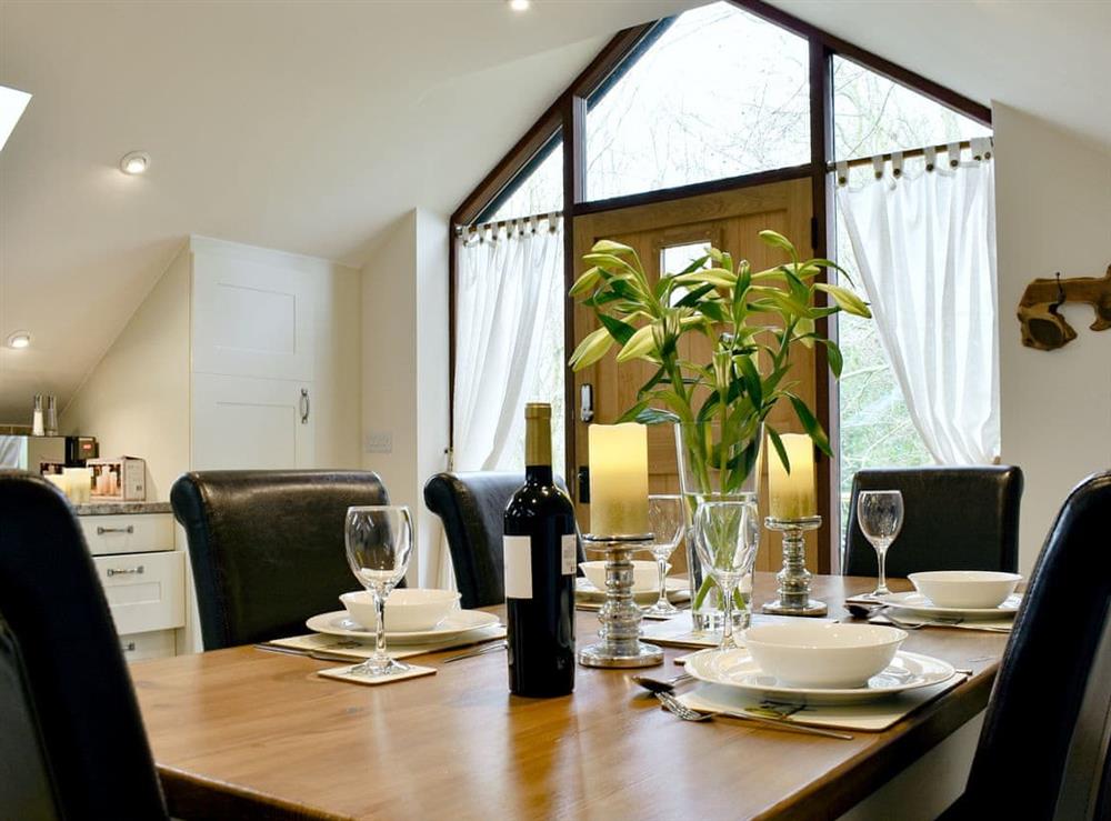 Attractive dining area (photo 2) at Tree View Lodge in Uggeshall, Suffolk