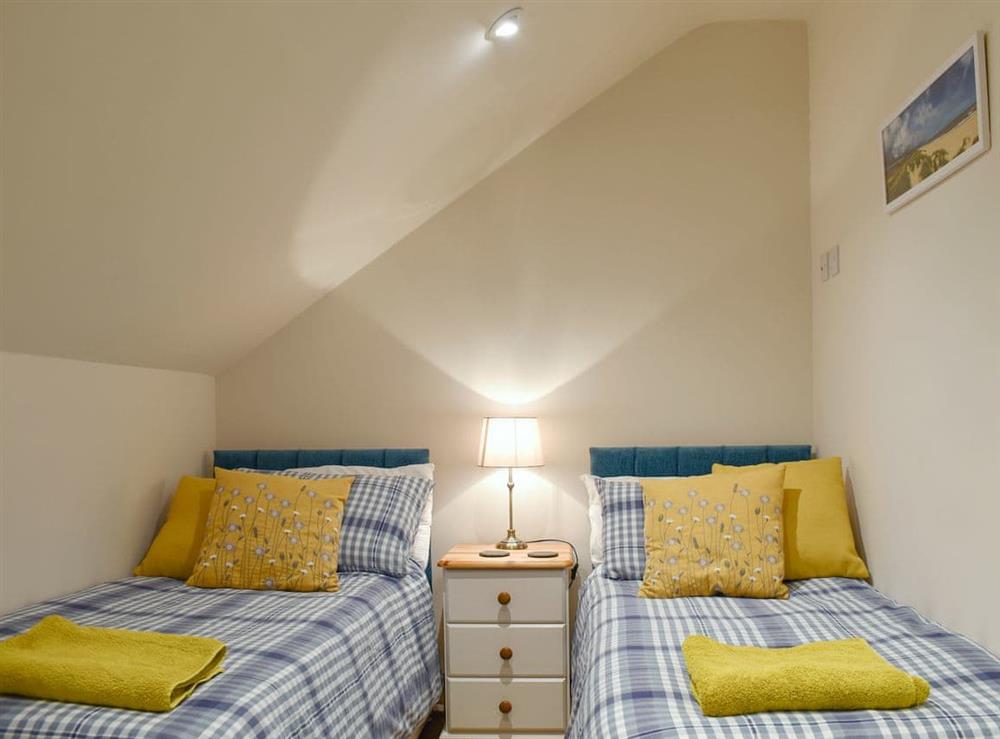 ¾ double bedroom (can be 2ft twin beds on request, for children - as shown) (No door) at Tree View Lodge in Uggeshall, Suffolk