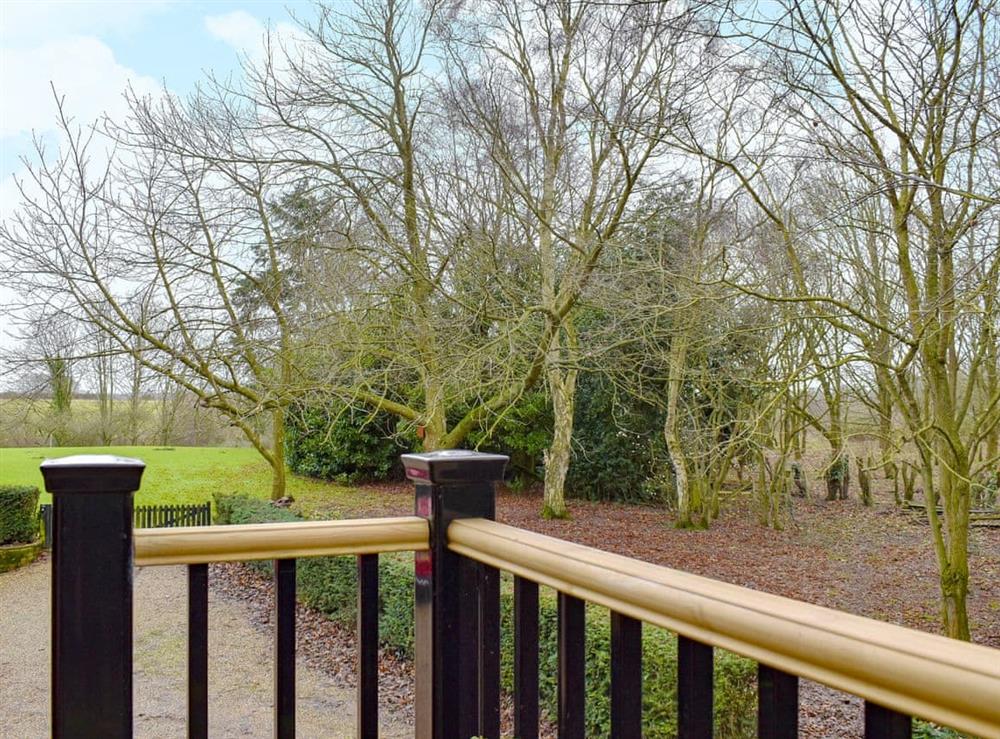 Peaceful balcony area