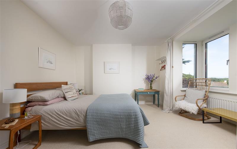 This is a bedroom at Treen House, Cornwall