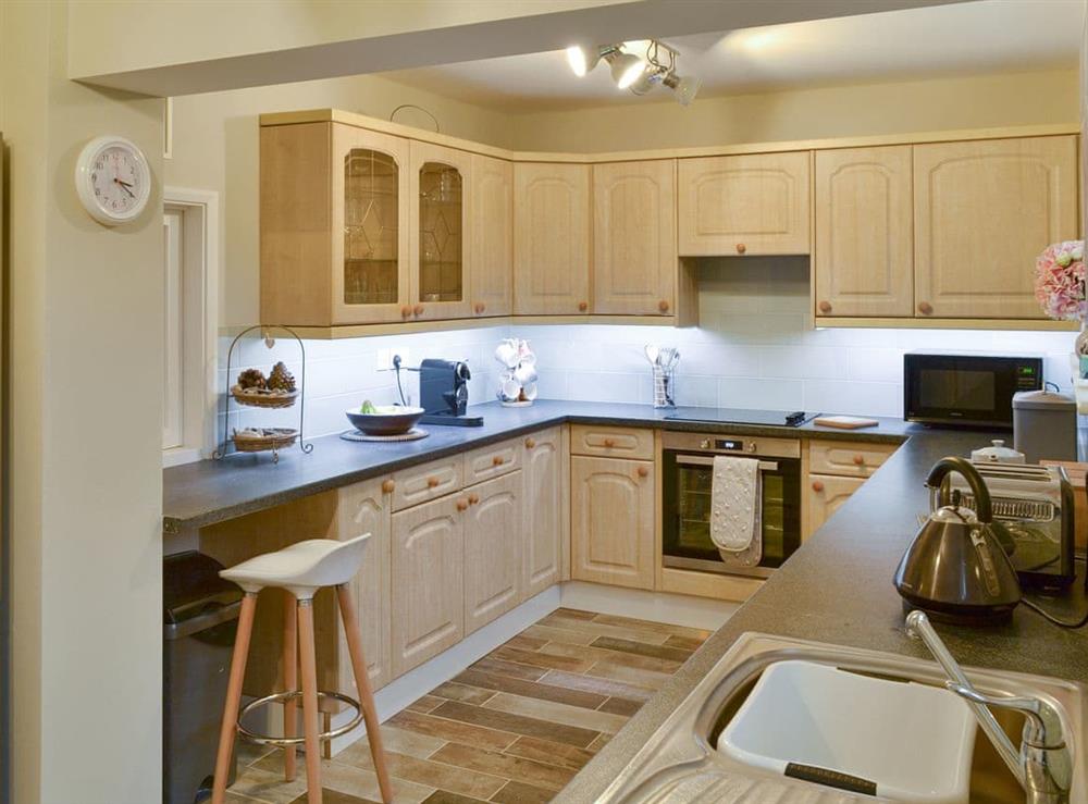 Fully appointed fitted kitchen at Treen in Lansallos, near Looe, Cornwall