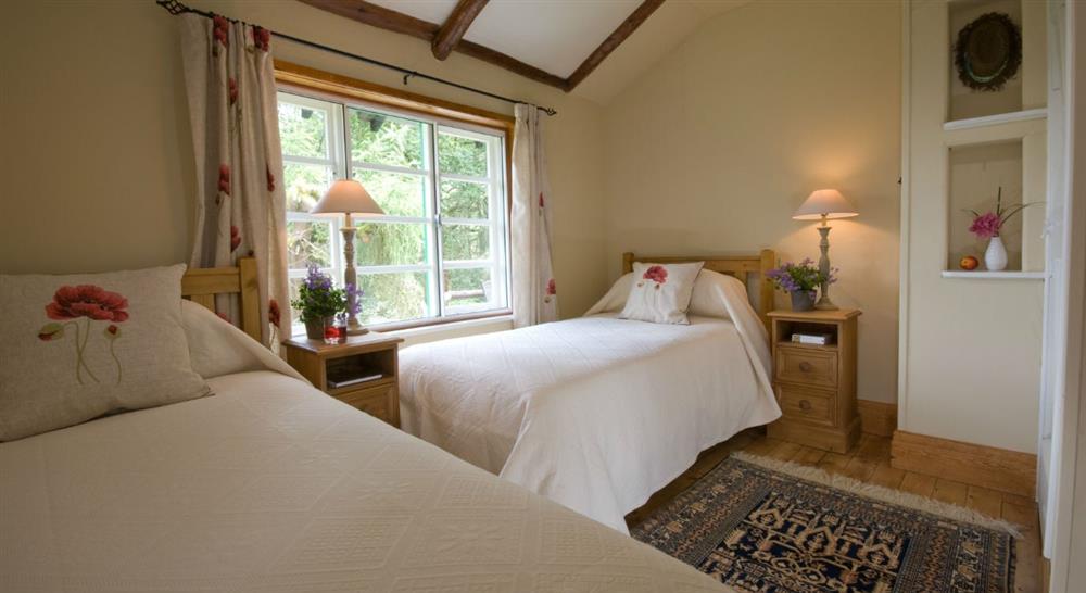The twin bedroom at Trees in Ambleside, Cumbria
