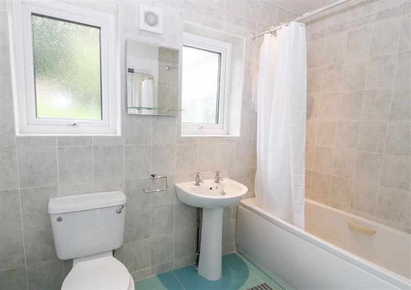 This is the bathroom at Treestumps, Benllech